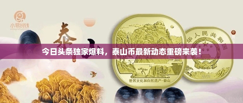 今日头条独家爆料，泰山币最新动态重磅来袭！